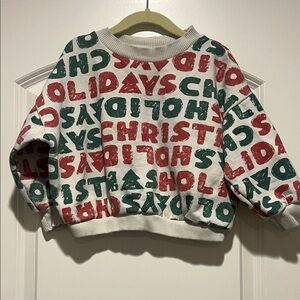Zara | (18-24M) Holiday / Christmas Sweatshirt